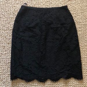 Black Tight Lace Ellen Tracy Skirt